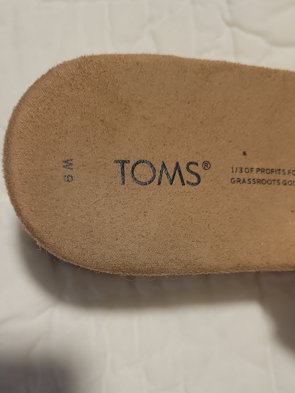 Toms Cream and Black Striped Platform Mules - Picture 2 of 3